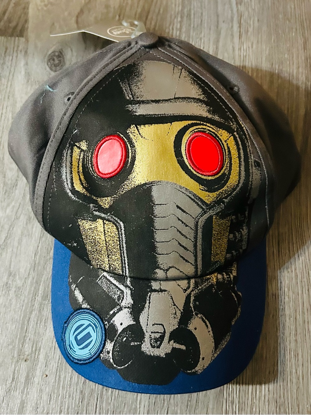 NEW Guardians of the Galaxy Star lord Kids' Baseball Cap - Black, Blue & Gold